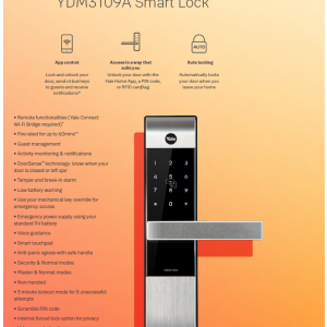 Yale Smart Lock YDM3109A - Image 9
